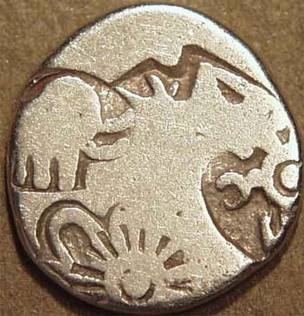Mauryan Empire Silver karshapana coin
