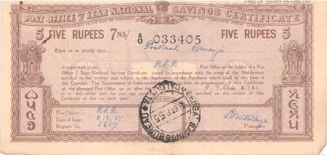 Commemorative / Special Issues representative currency note