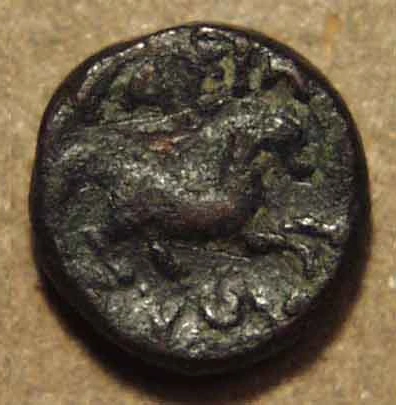Euthydemos I Bronze Hemi-Lepton / Quarter Unit, C. 230-220 Bce - Copper, Copper Coin reverse