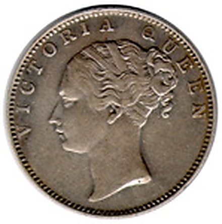 1 Rupee, Silver Coin obverse