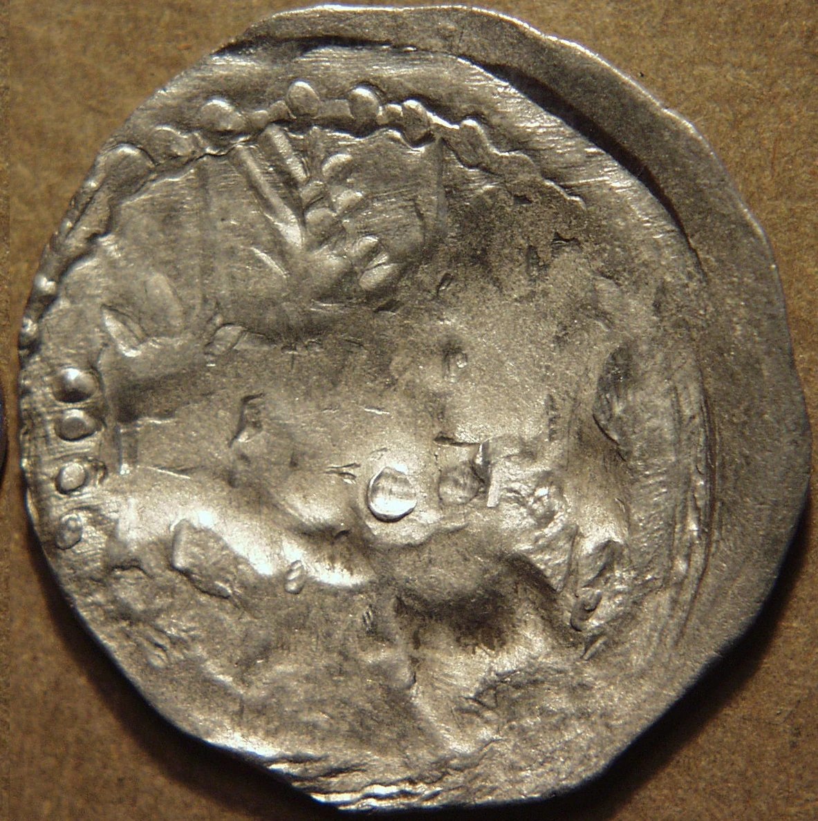 Mehama Silver Drachm, Fine Early Style, Silver Coin reverse