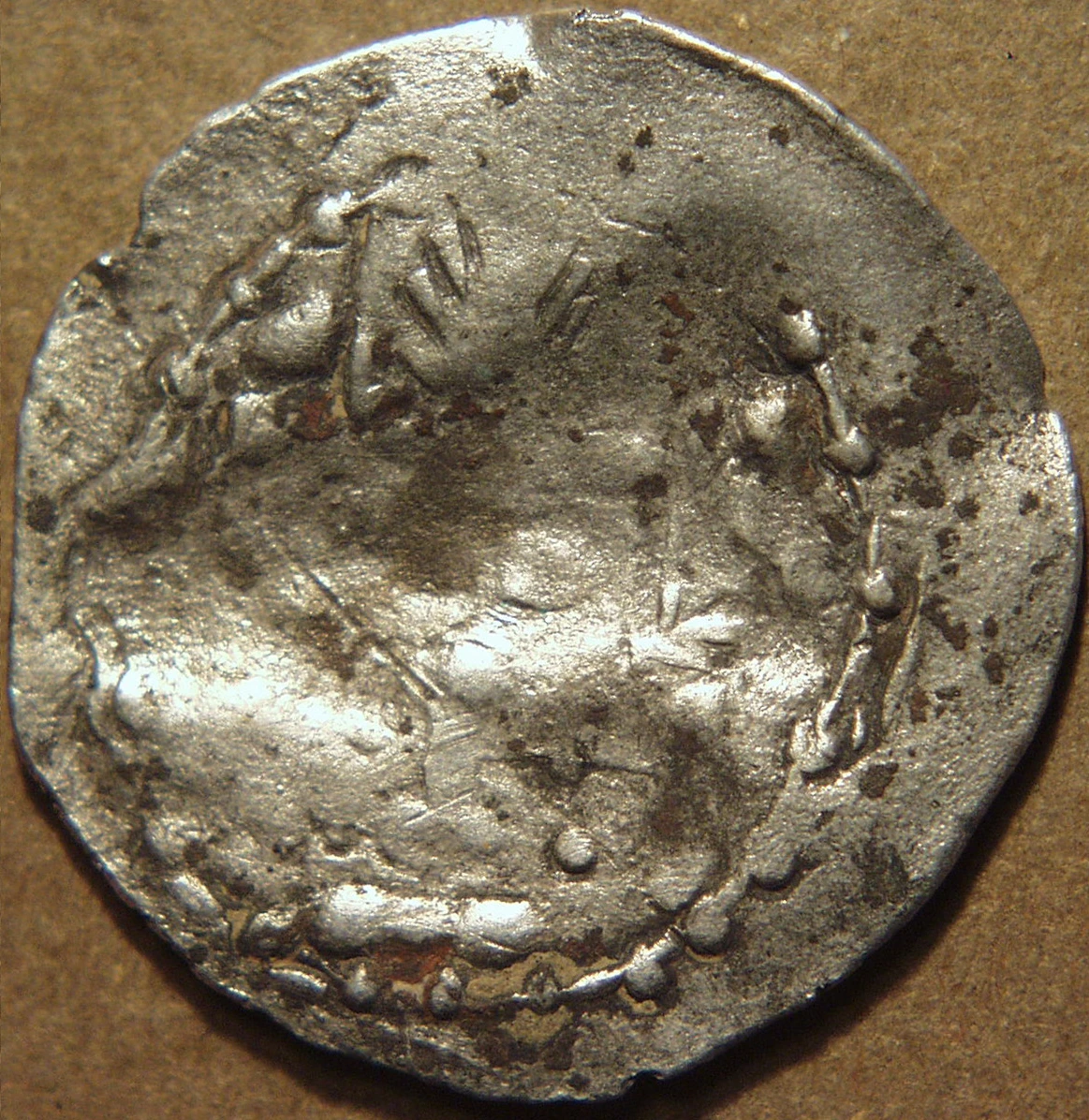Mehama Silver Drachm, Fine Crowned Style, Silver Coin reverse