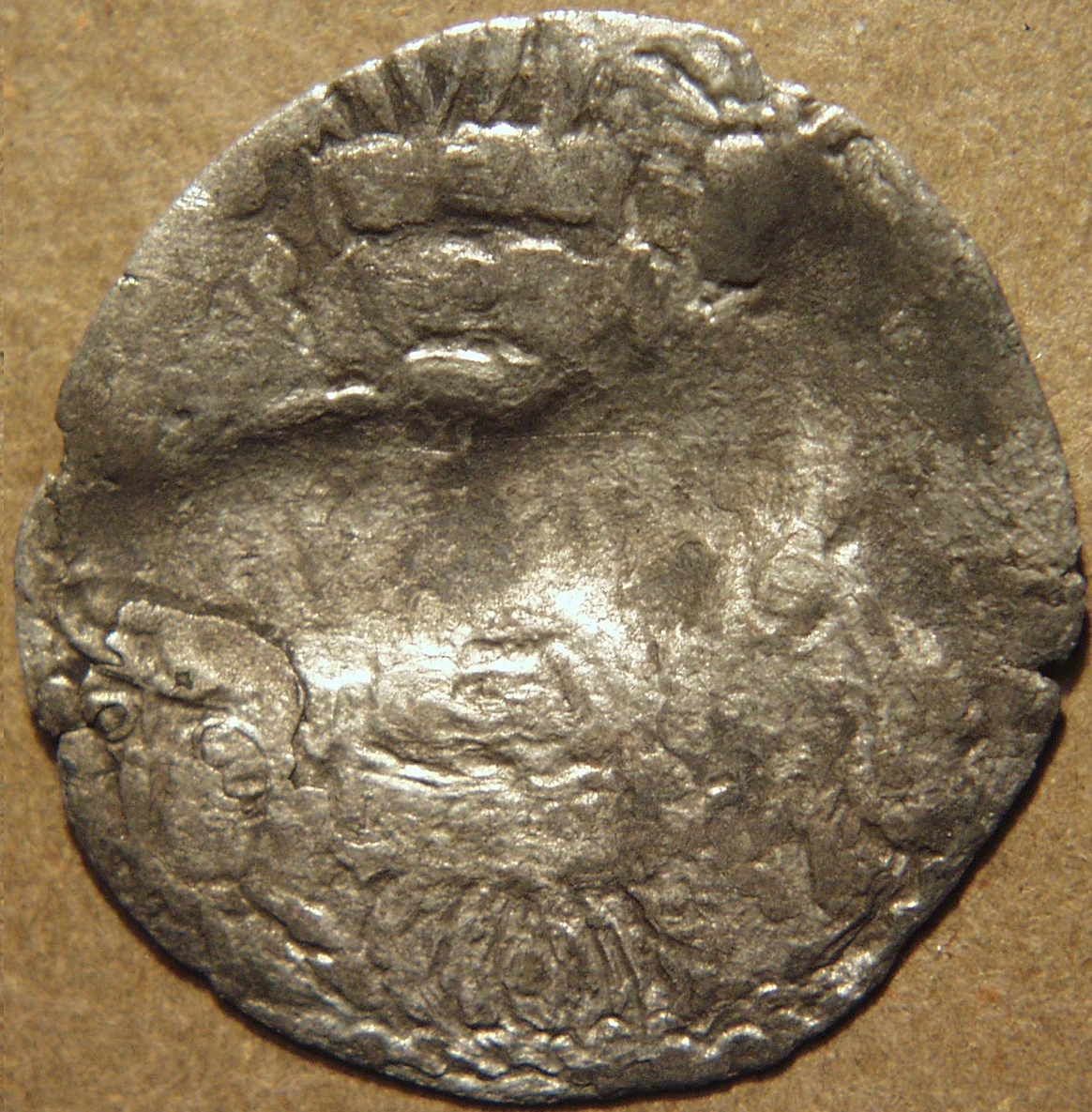Mehama Silver Drachm, Crude Crowned Style, Silver Coin reverse