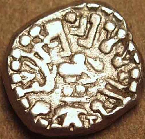 Krishnaraja Silver Rupaka Or Drachm, Silver Coin reverse