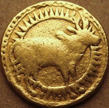 1 Mohur - Jahangir Zodiac Rupee, Taurus (Agra), Gold Coin obverse