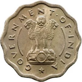 1 Anna, Copper-nickel Coin obverse