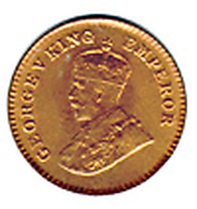 1/12 Anna (George V), Bronze Coin obverse