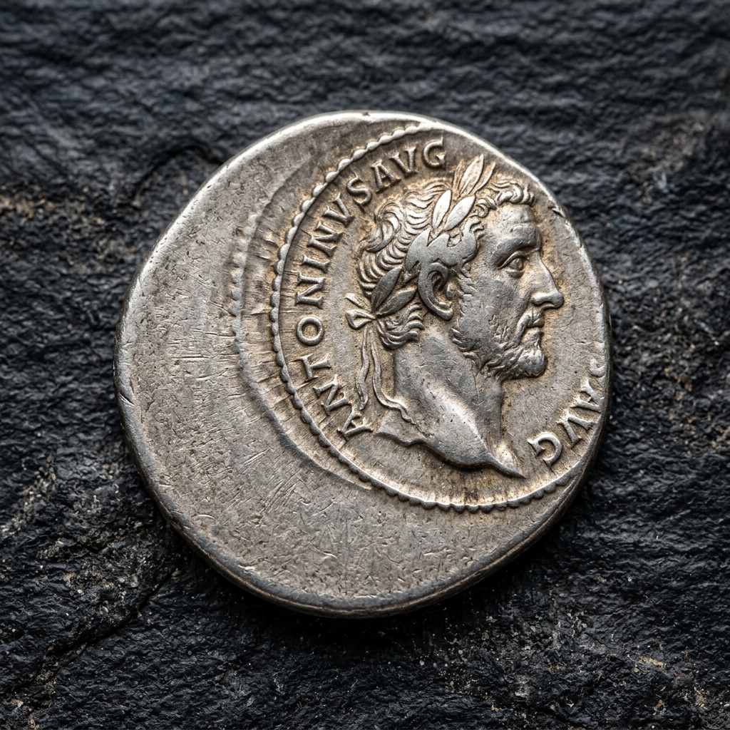 A silver coin displaying a clear, dramatic double-strike mint error
